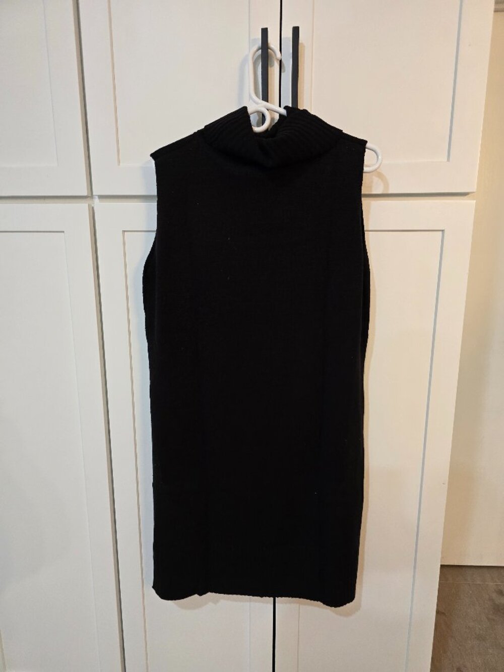Divine Heart By Anthropologie Women's Tunic Sweater Large L Black Long